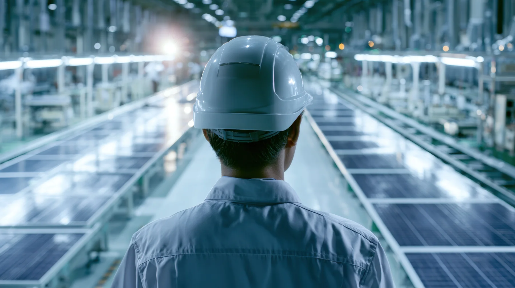 Solar module manufacturing facility