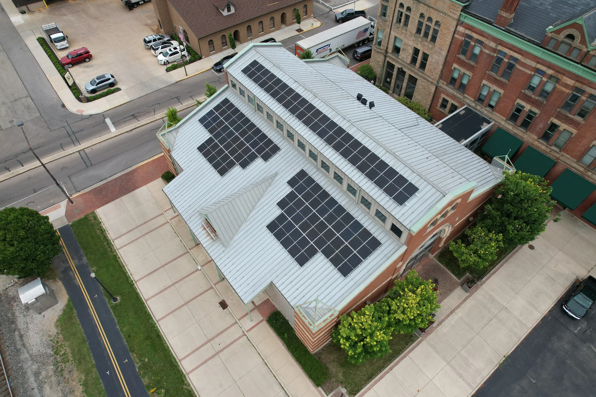 Rooftop solar on an arts venue
