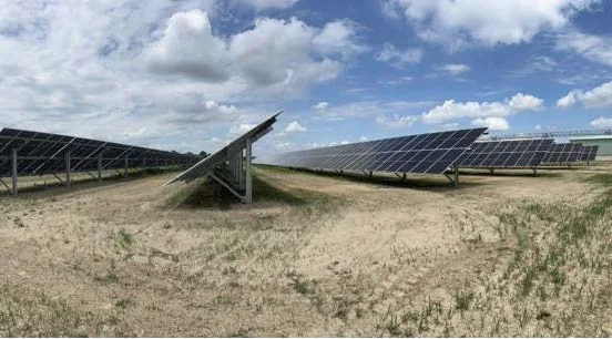 Ground mount solar at a poultry operation