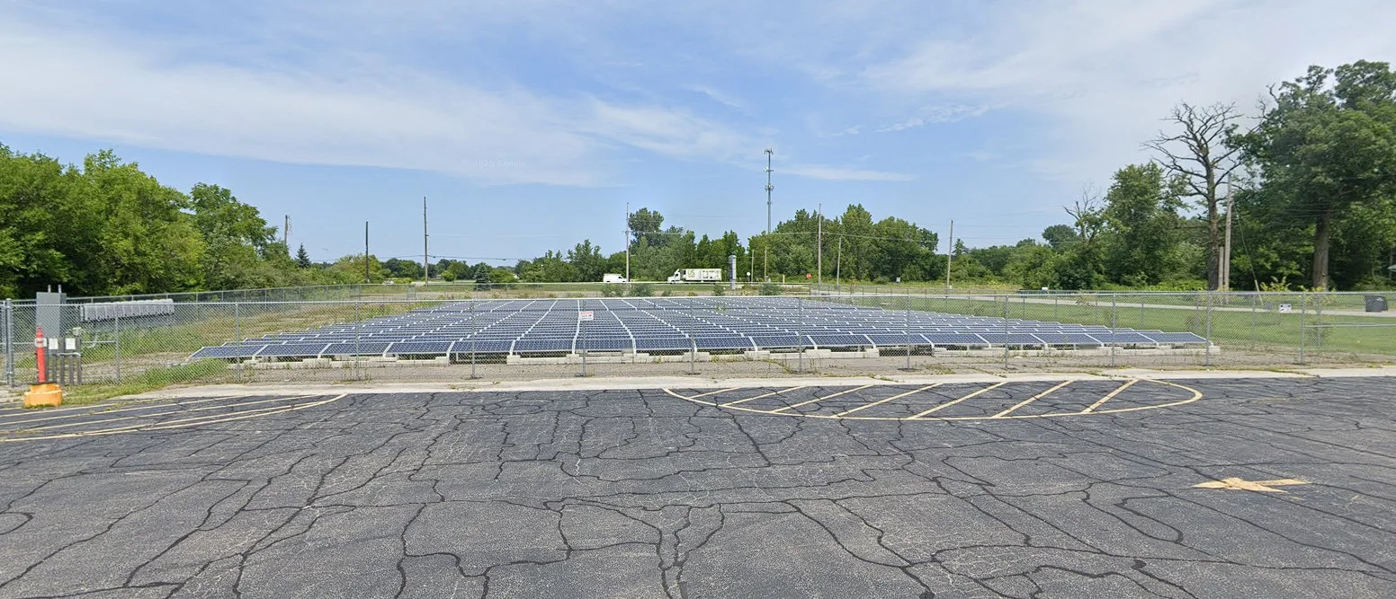 Ground mount solar at a school