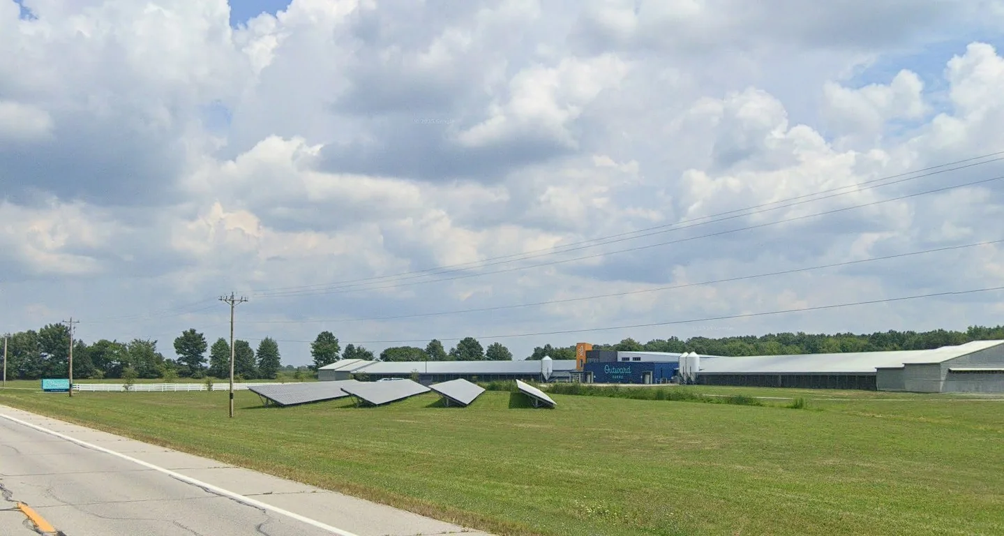 Ground mount solar at a poultry operation
