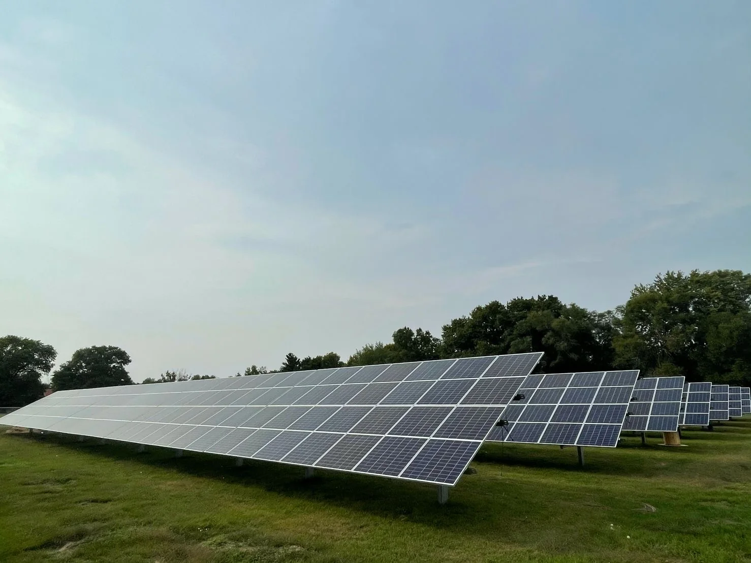 Roof and ground mount solar at a school